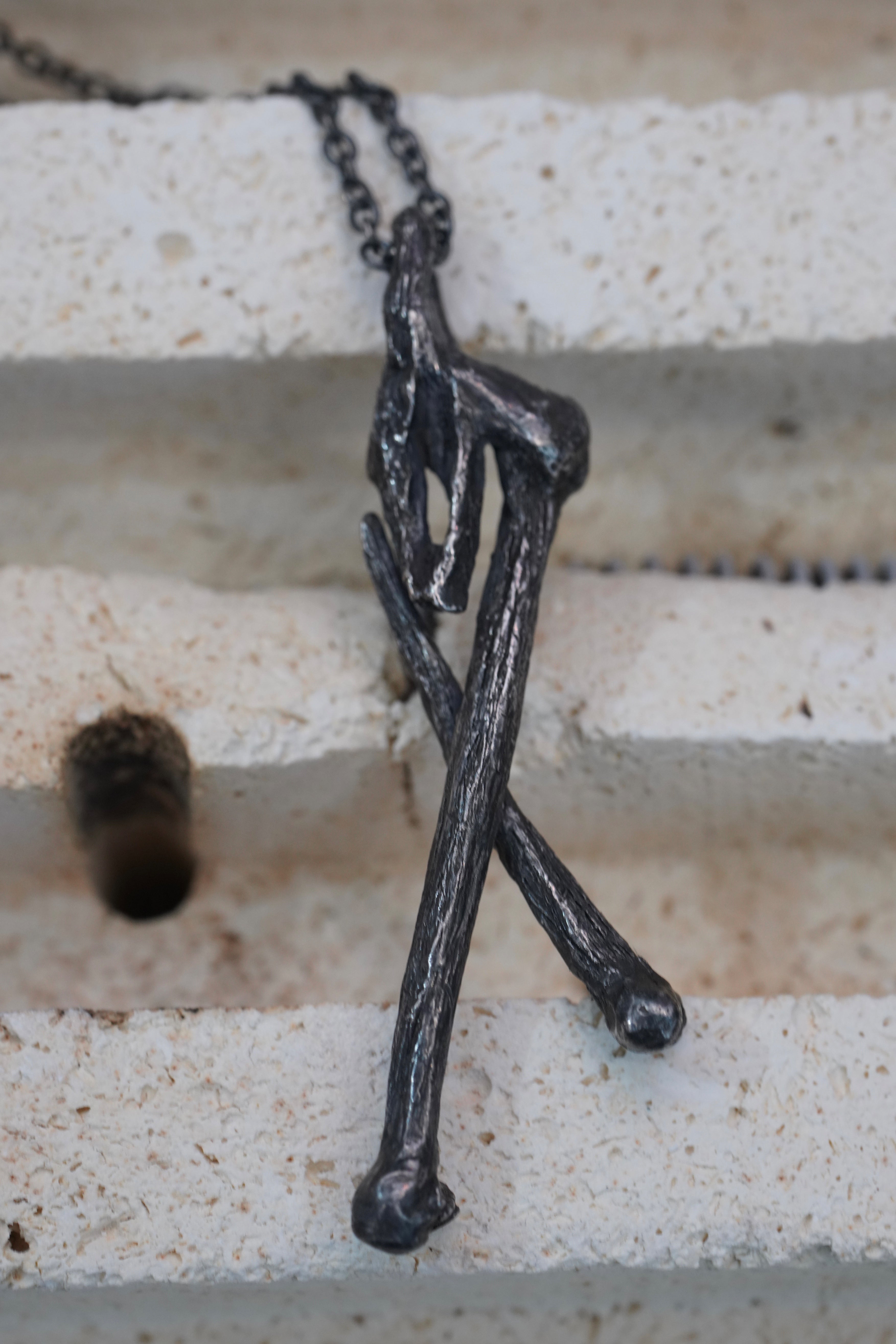 DOUBLE BONES necklace [MSJK004]