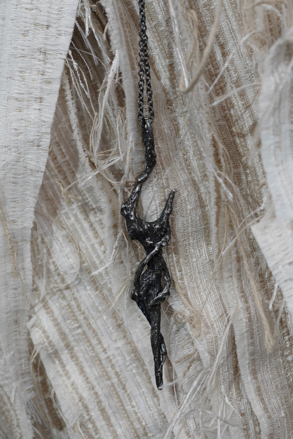 WOODEN CANE necklace [MSJK009]